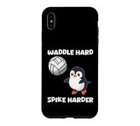 Waddle Hard Spike Harder Funny Penguin Player Animal Lover Case for iPhone XS Max