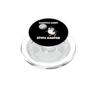 Waddle Hard Spike Harder Funny Penguin Player Animal Lover PopSockets PopGrip for MagSafe