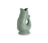 Wade Albert White Fish Jug, Earthenware, 0.6L, Sage Green WA967802SGE in Pale Green | Size: A Wade Albert White Pale Green A