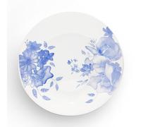 Wade Blue Floral Side Plate with Pale Blue & White Floral Pattern, Crafted from Earthenware, Made in Stoke-on-Trent, 22.75cm, Blue