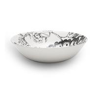 Wade Botanical Night Cereal Bowl with Black Floral Design, Crafted from Earthenware, Made in Stoke-on-Trent, 19cm, Black