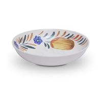 Wade Capri Pasta Bowl with Vibrant Mediterranean Inspired Design, Crafted from Earthenware, Made in Stoke-on-Trent, 22.5cm, Multi-Coloured