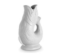 Wade Fish Jug, Earthenware, Iconic UK Heritage, Made in Stoke-on-Trent, 0.6L, White