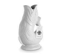 Wade Fish Jug, Genuine Factory Second, Handcrafted in Stoke-on-Trent England, Award-Winning Iconic UK Heritage Brand, English Earthenware, Slight Imperfections, 1.2L, White, WA967803WHTSEC