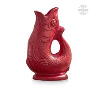 Wade Fish Jug, Handcrafted in Stoke-on-Trent England, Award-Winning Iconic UK Heritage Brand, English Earthenware, 1.2L, Red