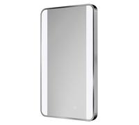 Wade Illuminated Dimmable LED Mirror with Demister and Touch Sensor | Polished Chrome | Glass/Aluminium | 400mm x 700mm