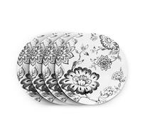 Botanical Night Side Plate Wade Albert White Black A