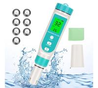 WADEO TDS Meter, 7 in 1 Water Tester for PH/TDS/EC/salinity/S.G/ORO/Temperature, Water PH Tester with LCD display, High-precision Water Quality Tester for Drinking Water, Pool, Aquarium