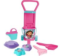 Wader 82170 Gabby's Dollhouse Caddy with 2 L Bucket, Watering Can, Shovel, Rake, Sieve and Two Sand Moulds, Suitable as a Gift for Creative Play