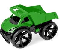 Wader Maximus 64010 - Dumper Truck in Green with Lockable Recess and Wide Tyres, Size Approx. 59 cm, for Children from 12 Months, Suitable as a Gift for Creative Play