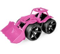 Wader Maximus 64560 Tractor in Pink with Extra Wide Tyres, Size Approx. 68 cm, for Children from 12 Months, Suitable as a Gift for Creative Play