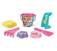 Wader Paw Patrol 81542 Sand Toy Set with 2 L Bucket, Sand Mill, Strainer, Shovel, Rake and Two Sand Moulds, 7 Pieces, for Children from 12 Months, as a Gift for Creative Play