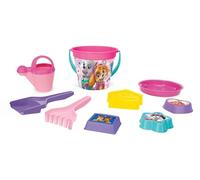 Wader Paw Patrol IML Sand Bucket Set, Pink, 9-Piece Set