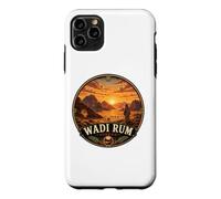 Wadi Rum Desert Landscape with Sunset and Camel Nomads Case for iPhone 11 Pro Max
