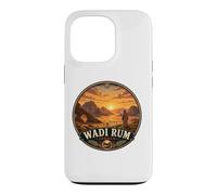Wadi Rum Desert Landscape with Sunset and Camel Nomads Case for iPhone 13 Pro