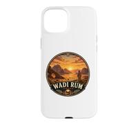 Wadi Rum Desert Landscape with Sunset and Camel Nomads Case for iPhone 15 Plus