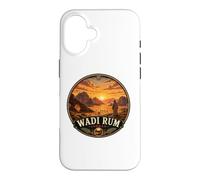 Wadi Rum Desert Landscape with Sunset and Camel Nomads Case for iPhone 16