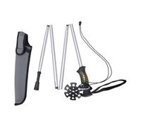 Wading Rod Staff Folding Aluminum Alloy Fishing Stick Hiking Accessories Outdoor Water Probes Rod Folding Tackle Fishing Wading Staff