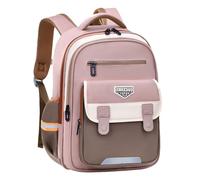 Wadirum Casual School Backpack Spacious Students School Bag for Girls Daypack for Women, coffee, L