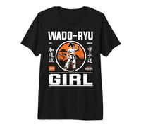 Wado Ryu Karate Girl: Elegance and Strength in Design! Premium T-Shirt