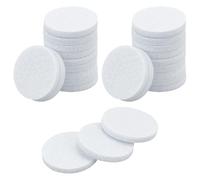 WADORN 100 Pcs 30mm Round Aromatherapy Diffuser Refill Pad, Essential Oil Diffuser Replacement Refill Pads Microfiber Absorbing for Necklace Vent Clip Home Car