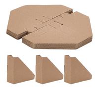 WADORN 100Pcs Picture Frame Corner Protectors, Fit 1.2" Frames Adjustable Cardboard Guards for Moving Supplies Cardboard Edges Protector for Shipping Packing or Moving Art Artwork