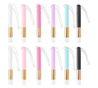 WADORN 12 Pieces 6 Colors Mini Detailed Ink Blending Brushes, Mini Blending Brushes for Card Making Smooth Background Blender Paintbrush Hand Tools for DIY Paper Crafting Scrapbooking 0.47x7.48in