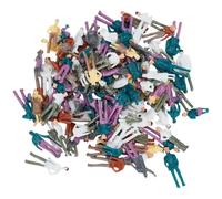 WADORN 150Pcs Mini People Figurines Tiny People Models 1:75 Scale Miniature Figures Plastic for Phone Case Cute Decor Dollhouse Miniatures Accessory Crafting DIY Projects Micro Landscape Supplies