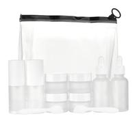WADORN 15Pcs Travel Skincare Containers Set, Mini Refillable Makeup Containers with Bag Empty Leak Proof Travel Bottles Kits for Woman Man Serums Moisturizers Lotion Toners Cream Storage