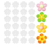 WADORN 200pcs Flower Balloon Clips Floral Design Balloon Arch Connectors Clips Holders for Wedding Birthday Party Decorations Baby Shower Anniversary Celebration Balloon Garland Stand
