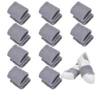WADORN 20Pcs Dance Socks Over Shoes, Grey Dance Shoe Socks for Dancing on Smooth Floors Shoe Socks Over Sneakers for Easy Dancer Pivoting and Sliding on Sticky Indoor Dance Floors