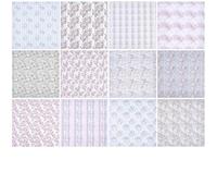 WADORN 24pcs Pink Floral Double Sided Scrapbook Paper 12x12 Inch Pink Flowers Patterned Square Background Paper for DIY Craft Scrapbooking Supplies Journal Card Making Decoration