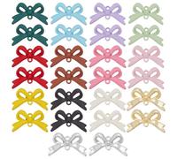 WADORN 26Pcs 13 Colors Bow Charm Links, Alloy Bowknot Connector Links Colorful Double Loops Pendant Connectors Cute 3D Metal Bow Link Charms for DIY Earrings Necklace Bracelet Jewelry Making