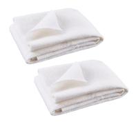 WADORN 2Pcs 20"x39" Wool Felt Fabric, 2mm Thick Pure Merino Wool Pre Felt Fabric Soft Felt Sheets Non-Shedding for Needle Wet Felting Quilting Wearable Arts DIY Crafts Home Liners Weaving Decor, White