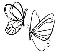 WADORN 2Pcs Black Metal Butterfly Wall Decor, Modern art Butterfly Wall Sculpture Minimalist Elegant Butterflies Walls Hangings for Home Indoor Living Room Bedroom Bathroom Outdoor Garden Fence Decor