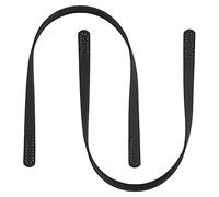 WADORN 2pcs Imitation Leather Bag Shoulder Strap Replacement, 65cm Handbag Handles Strap Hand-Sewing Shoulder Bag Strap with Holes Leather Craft Strap DIY Crochet Bag Making Accessories(Black)