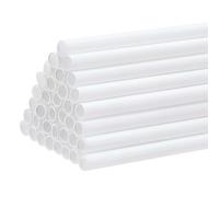 WADORN 30pcs ABS Plastic Hollow Tubes 9.8 Inch Length White Model Tubes 0.1" OD ABS Plastic Pipes for DIY Crafts Building Engineering Prototypes Models Railroad Scenery Architectural Models