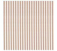 WADORN 30Pcs Natural Unfinished Wood Trim Beaded Molding Sticks Solid Wood Half Round Shape Decorative Wooden Trim 16x0.6 Inch for Wall Paneling Cabinet Furniture Christmas DIY Crafts Decor