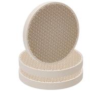WADORN 3Pcs Honeycomb Jewelry Soldering Board, Round Ceramic Substrate Soldering Pad Block Welding Heat Proof Mat for Jewelry Making Bead Stone Setting Metalworking and Hobby Crafting DIY Projects
