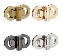 WADORN 4 Colors Alloy Bag Twist Lock Clasps, Handbag Turn Lock Catch Butterfly Shape Purse Closure Clutches Lock Fasteners Metal Hardware Clip Clasp Buckles DIY Bag Leather Craft Making Accessories