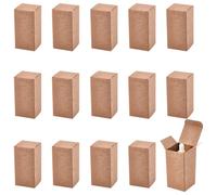 WADORN 60Pcs Paper Gift Boxes, 2x2x4in Bulk Cardboard Gift Boxes with Lids Rectangular Small Recycled Paper Box for Candle Packaging Gifts Crafting DIY Party Christmas Wedding Holiday Birthday, Brown