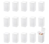 WADORN 60Pcs White Paper Gift Boxes, 2x2x4in Bulk Cardboard Gift Boxes with Lids Rectangular Small Recycled Paper Box for Candle Packaging Gifts Crafting DIY Party Christmas Wedding Holiday Birthday