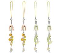 WADORN 7.01in Cute Jellyfish Acrylic Phone Charms 2 Color Halloween Ghost Jellyfish Keychains Jellyfish Decor Phone Straps Charms for iPhone Purse Backpack Cosplay Kawaii Halloween Decor Accessories