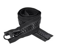 WADORN 80cm #20 Super Large Separating Giant Plastic Zippers for Sewing, Heavy Duty Huge Separating Jacket Molded Plastic Zippers for Tents Coats Overcoats Boat Cover Canvas Down Jacket, Black