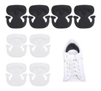 WADORN 8Pcs Adhesive Heel Cushion Pads, Non-Slip Heel Pads for Too Big Shoes Shoe Heel Inserts for Prevent Blister Reusable Heel Guards Liners for Women Men Causal Sneakers Dress Shoes