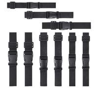 WADORN 9Pcs Waist Bag Belts Extender, 3 Styles 11"-19" Fanny Pack Strap Extender Nylon Adjustable Belt Bag Strap Extension with Buckle for Outdoors Workout Traveling Casual Running Hiking Cycling