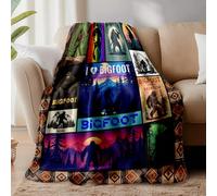 WADORN Foot Throw Blanket, 130x150cm Cozy Foot Sasquatch Gifts Blanket Soft Hide and Seek Gifts Warm Foot Flannel Fleece Blanket for Bedroom Foot Lovers Outdoor Camping Home Travel