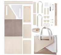 WADORN Handmade Tote Bag Making Kits, DIY Imitation Leather Handbag Making Kit DIY Personalized Bag Stitching Set Sewing Handicraft Shoulder Bag Making All Accessories