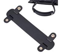 WADORN Imitation Leather Shoulder Strap Pad, Replacement Shoulder Pad Adjustable Non-Slip Shoulder Pad Cushion 4.2cm Wide Detachable Soft Leather Strap Cover for Messenger Camera Purse Tote, Black