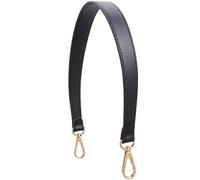WADORN Leather Purse Handle, 19.5 Inch PU Leather Bag Strap Short Shoulder Bag Straps Replacement Handbag Strap Tote Bag Strap with Swivel Clasps DIY Purse Making Supplies, Black